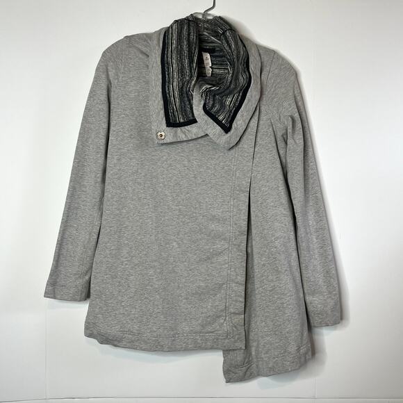 Lululemon Gratitude Wrap Jacket Heathered Grey Womens Size 2 - Picture 2 of 9